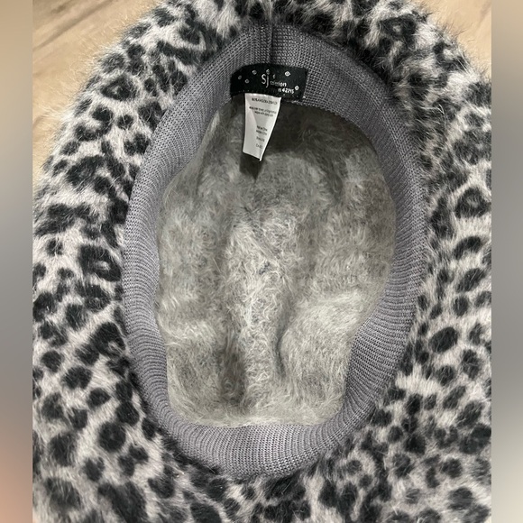 Alpaca Blend Leopard Print Soft Hat - Picture 4 of 10